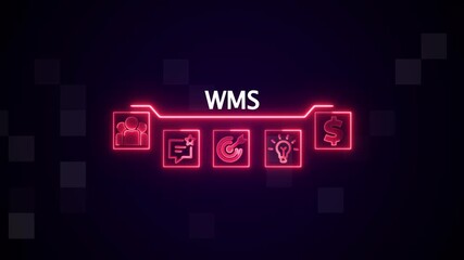 W M S network concept digital technology finance business growth strategy data analysis workflow management. virtual network connecting service with graphical icons in various, diverse, and industry. - Powered by Adobe