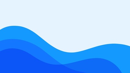 Blue wavy abstract background
