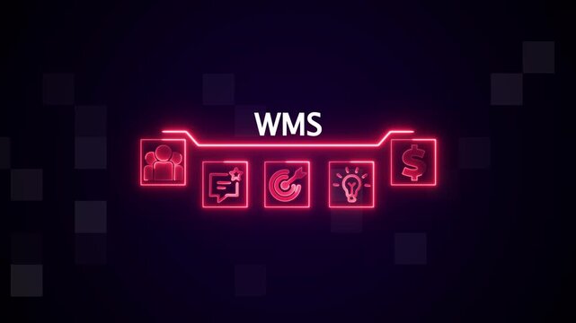 W M S network concept digital technology finance business growth strategy data analysis workflow management. virtual network connecting service with graphical icons in various, diverse, and industry. - Powered by Adobe
