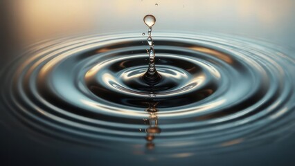 Water droplet impacting still water