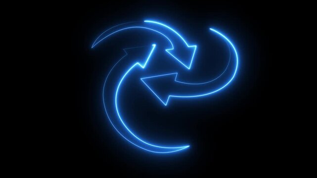 logistica,mondo,pianeta, business trasporti. 3 arrow circle animation. 4k