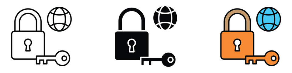 Remote Login icon vector. digital protection and online safety symbol. vector illustration.