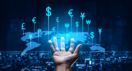 Fintech powers global currency exchange with secure digital conversion, modern platforms, and...