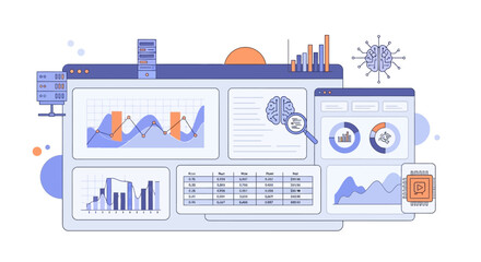 Complex data visualization interface for analytics and artificial intelligence