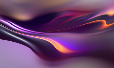 Abstract flowing purple and blue waves create a soft, silky texture and dynamic digital art design backdrop
