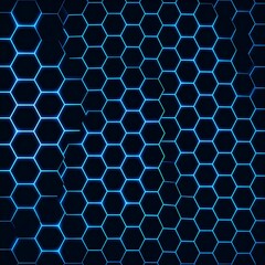 Futuristic Hexagonal Grid - A Modern and Technological Background.