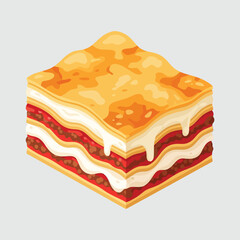 Delicious layered lasagna with cheese and tomato sauce a classic Italian dish.