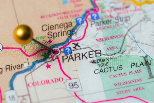 Parker, AZ Arizona USA, US Map Pin, City Location, Travel Destination, Navigation