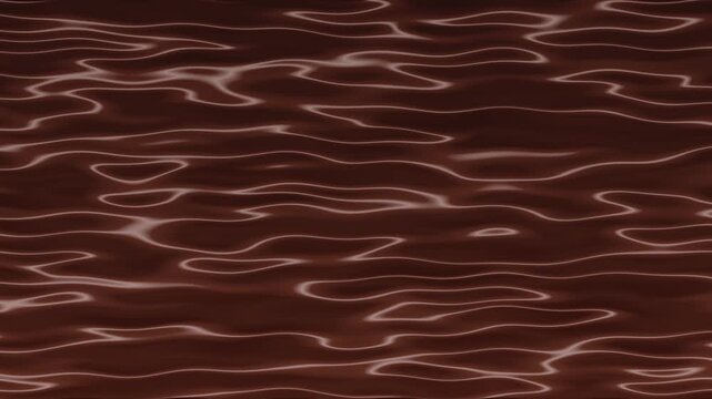 Abstract chocolate wave background, chocolate waves flowing smoothly, sweet and delicious Displaying rich brown curves with delicate rippling texture melting in slow motion cinematography glossy