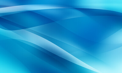 Abstract flowing blue wave vector illustration with a smooth gradient color for modern design wallpaper background