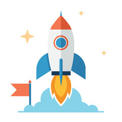 Rocket Launch to Success - Startup Project Completion Goal