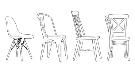 Shop modern dining chairs set of four for kitchen and dining room decor