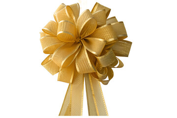 gold ribbon bow png