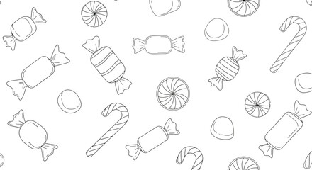 Candy sweets lollipops treats sugar confectionery dessert food background pattern