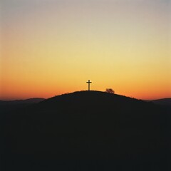 cross in the mountains, Generative AI