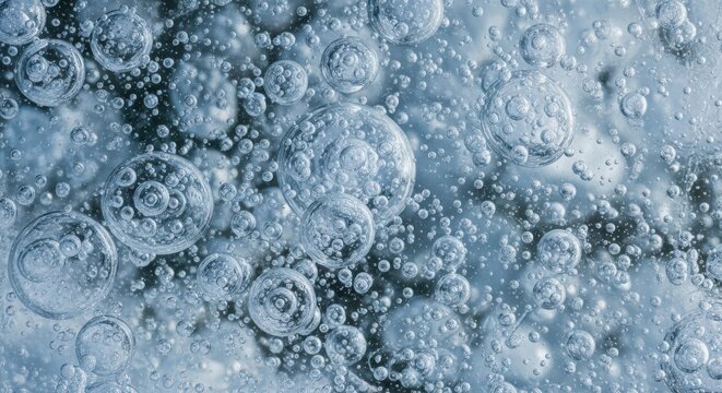 Close-up of frozen water with air bubbles abstract ice texture background cold winter concept