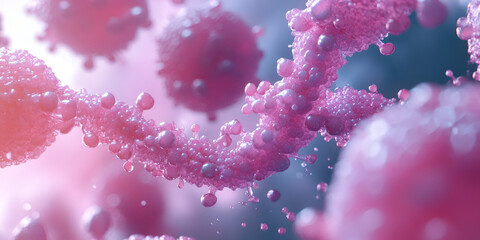 3D gene splicing animation on medical dashboard showing DNA editing process