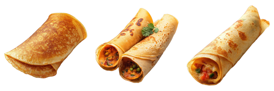 Delicious rolled food dishes, captured in a studio setting. They're visually appealing and ready to be enjoyed!