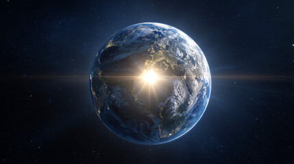 Earth at Closest Point to the Sun - Perihelion Day Concept 