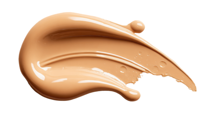Light beige makeup foundation smudged