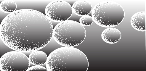 White circle on black background