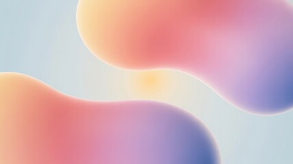 Soft gradient waves of color creating a calming modern backdrop