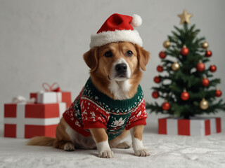 A Festive Furry Friend. Generative Ai