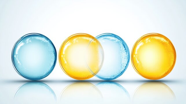 Stages of Cell Division in Vibrant and Colorful Representation