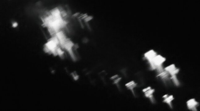 Abstract motion blur of bright geometric lights, modern concept