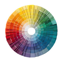 Obraz premium Circular spectrum, hues arranged around dark center