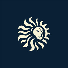 Lion Sun Logo