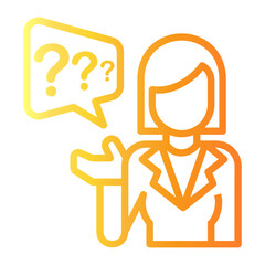 knowledge Line Gradient Icon