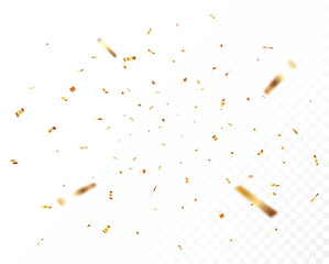 Flying Gold confetti streamers and ribbon backgrounds