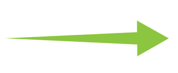 Obraz premium Green arrow pointing right, indicating direction, progress, and movement, symbolizing navigation, forward motion, and advancement in various contexts