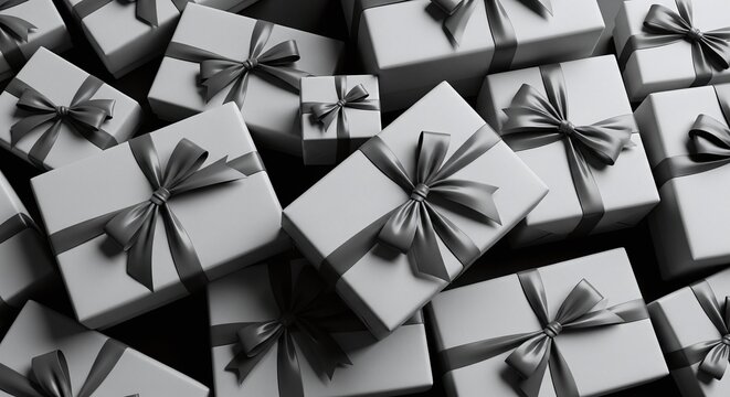 colorful abstract geometric cube background with festive gift box theme