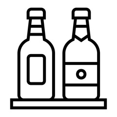 hotel service Line Icon