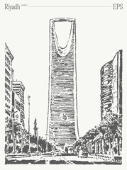 Riyadhs Iconic Architecture includes the Kingdom Centre Tower, a symbol of contemporary design