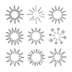 Sunburst Icon Set