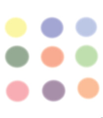 Vibrant gradient circles offer a modern touch for your design projects and bring a colorful, cheerful aesthetic
