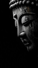 Ancient Buddha in the shadow of truth