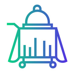 hotel service Line Gradient Icon