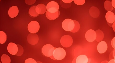 Abstract red bokeh lights background festive celebration