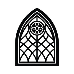 Gothic Stained Glass Window Pattern