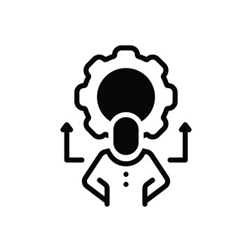 Black solid icon for unified approach