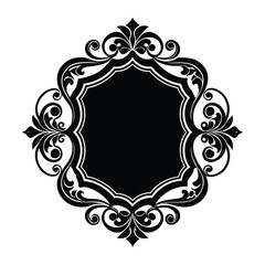 Ornate Floral Scroll Frame