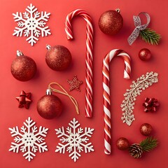 Title: "Classic Christmas Charm in Red and White" 🎄✨