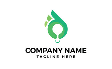 reative Illustration luxury sign D with leaf logo template design