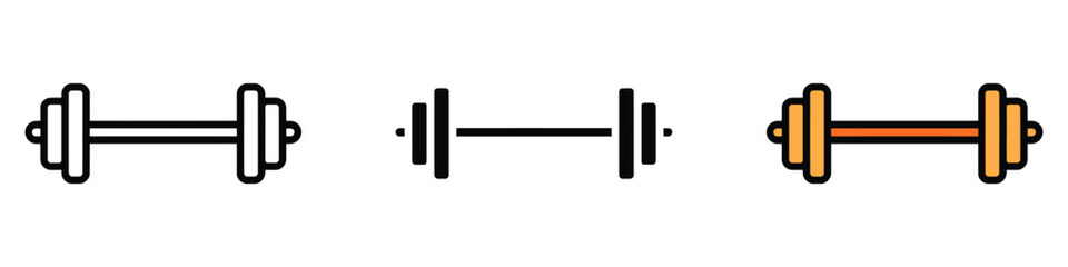 Gym icon vector. healthy lifestyle, get fit and strong symbol. vector illustration.