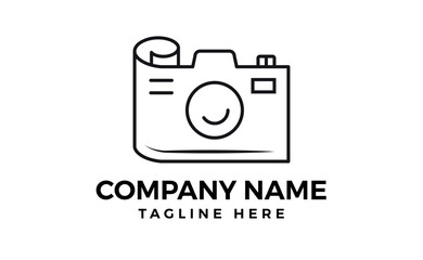 Camera outline logo design