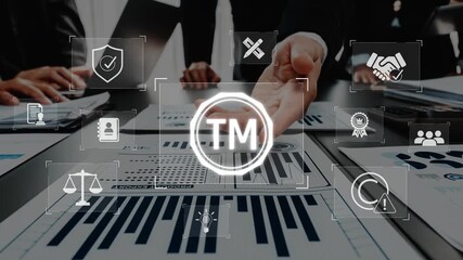 Engaging visual representation of a business meeting with data analysis graphics, highlighting collaboration and partnership through handshake and professional interaction. Raster - Powered by Adobe